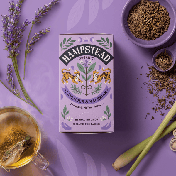 Organic Lavender & Valerian Tea Bags - Hampstead Tea