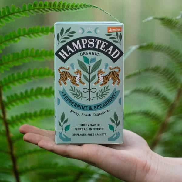 Organic Peppermint & Spearmint Tea Bags - Hampstead Tea