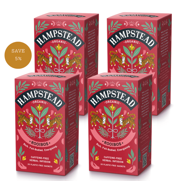Organic Rooibos Tea Bags - Hampstead Tea - organic & plastic free tea