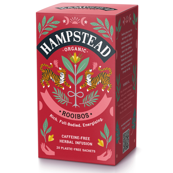 Organic Rooibos Tea Bags - Hampstead Tea - organic & plastic free tea