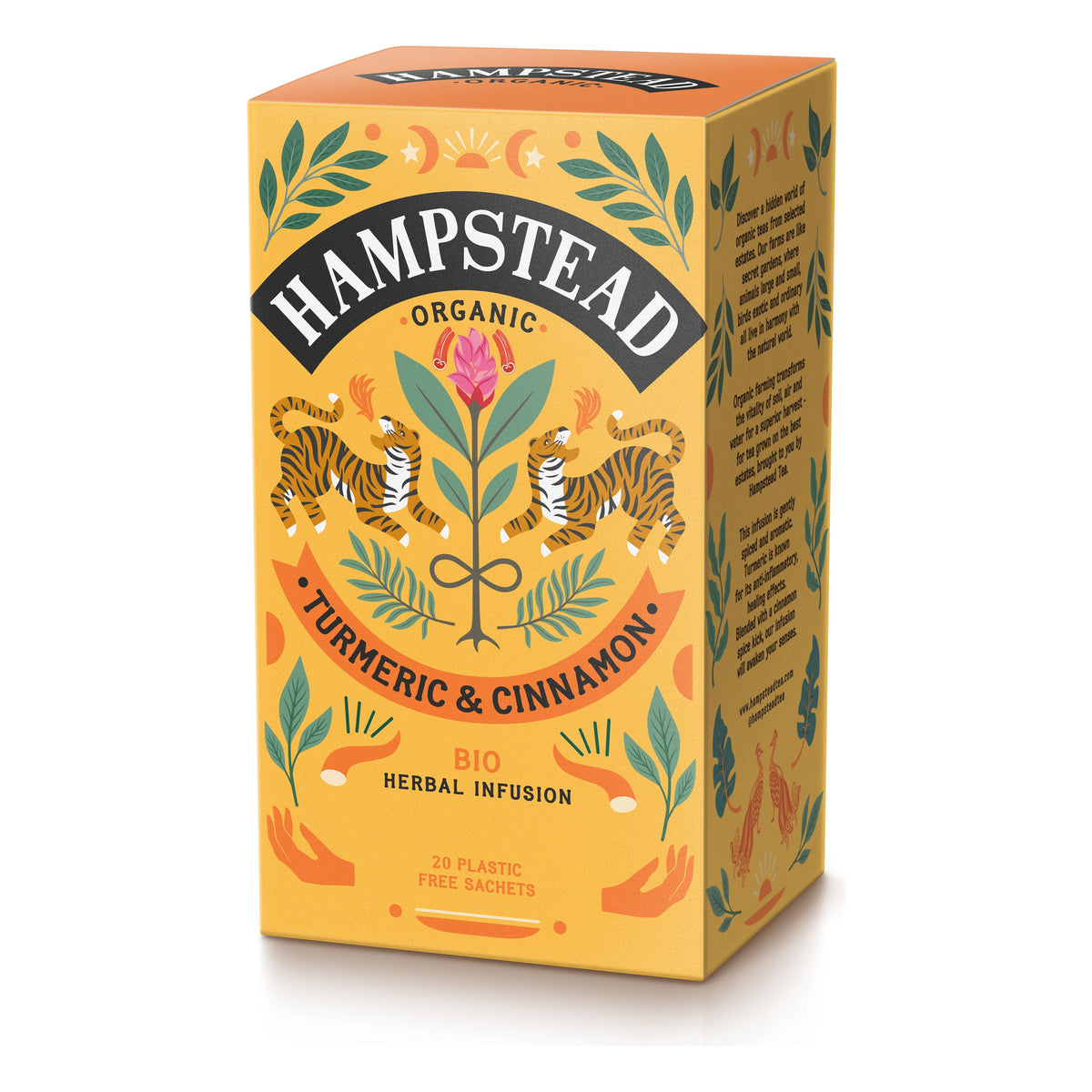 Hampstead Tea Organic Turmeric and Cinnamon Tea Hampstead Tea