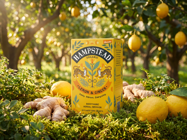 Lemon & Ginger Tea Bags - Hampstead Tea