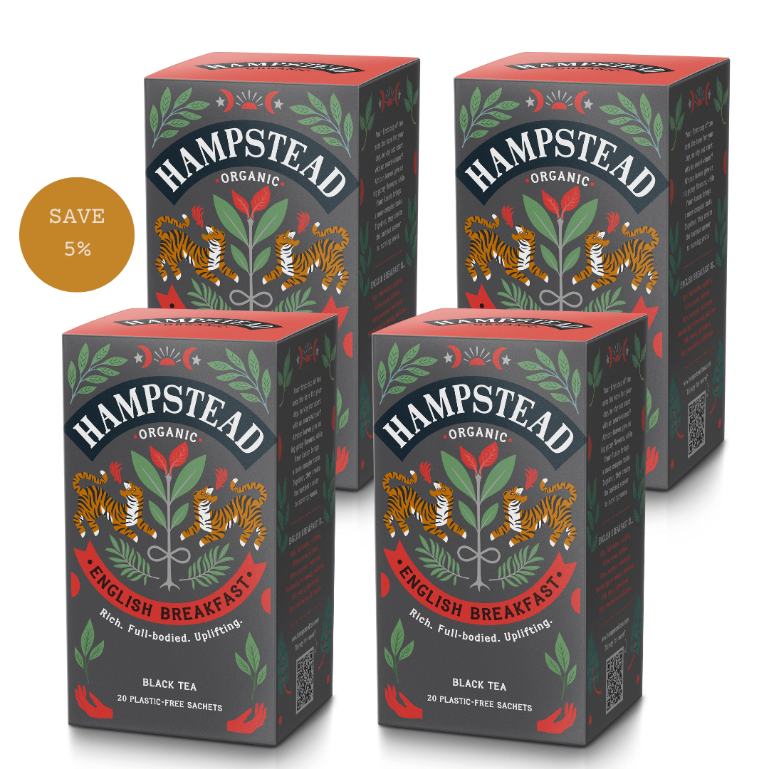 Organic English Breakfast Tea Bags | Hampstead Tea