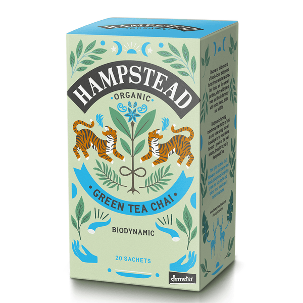 Organic Green Tea Chai Bags - Hampstead Tea