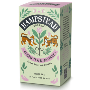 Organic Green Tea & Jasmine Tea Bags - Hampstead Tea