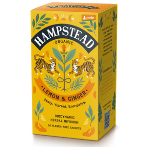 Organic Lemon & Ginger Tea Bags - Hampstead Tea