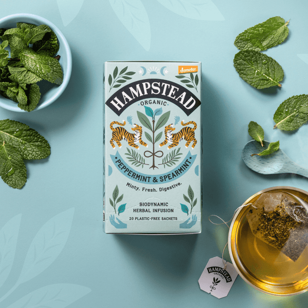 Organic Peppermint & Spearmint Tea Bags - Hampstead Tea