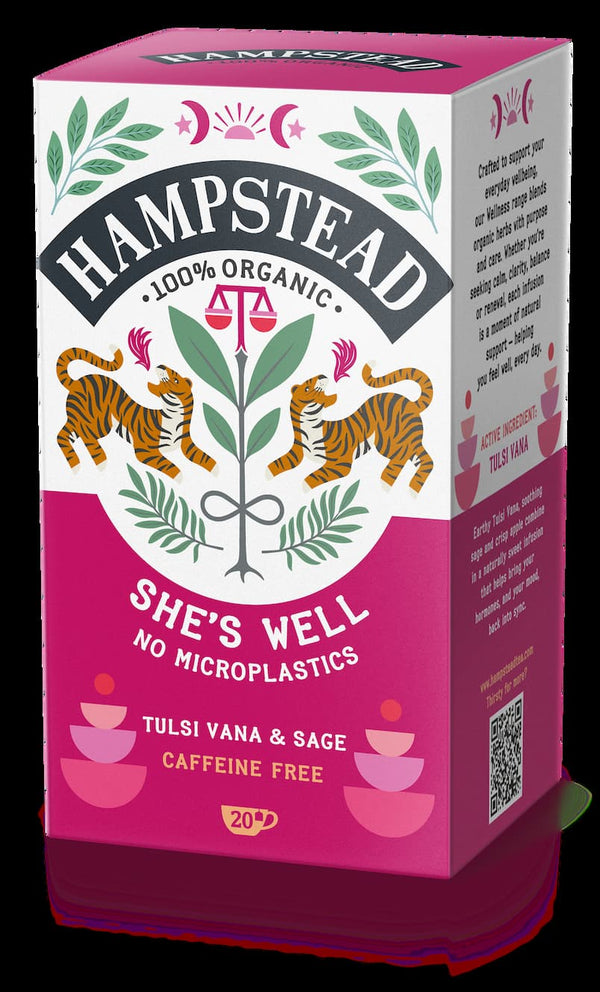 Organic She's Well Herbal Tea Bags - Hampstead Tea