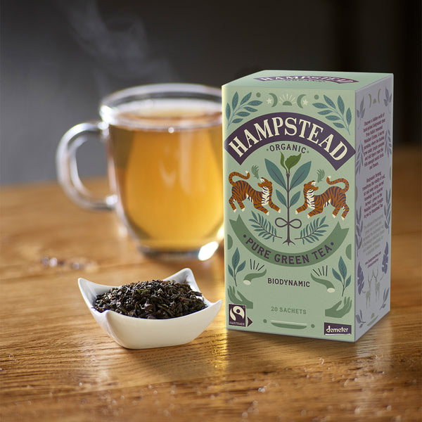 Hampstead Tea Organic Fairtrade Green Tea Bags - Hampstead Tea - Biodynamic and Organic Teas