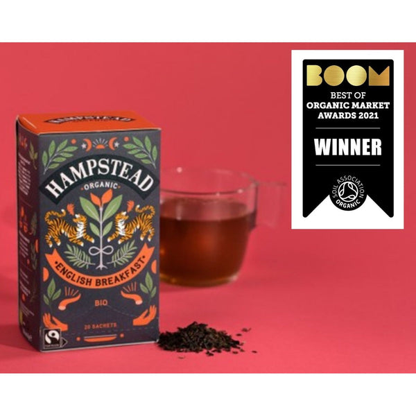 Hampstead Tea Organic Fairtrade English Breakfast Tea Bags - Hampstead Tea - Biodynamic and Organic Teas
