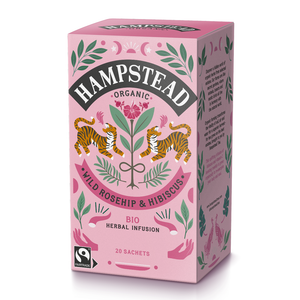 Hampstead Tea Organic Fairtrade Rosehip & Hibiscus Tea Bags - Hampstead Tea - Biodynamic and Organic Teas