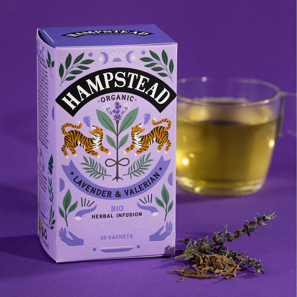 Hampstead Tea Organic Lavender & Valerian Tea Bags - Hampstead Tea - Biodynamic and Organic Teas