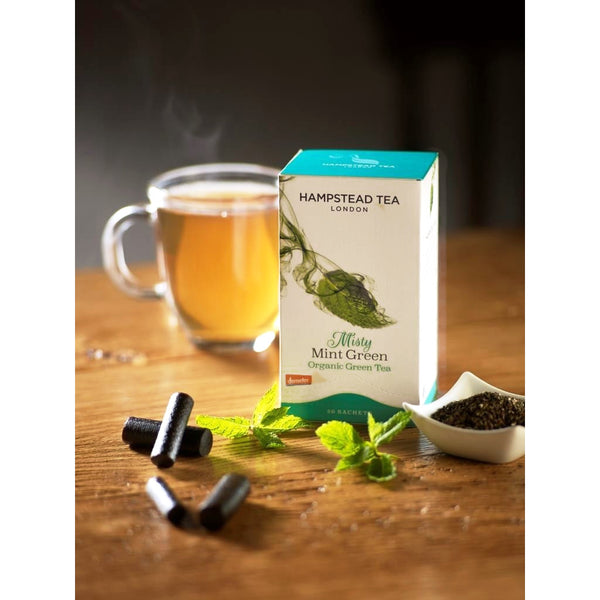 Hampstead Tea Organic Green Tea with Mint Tea Bags - Hampstead Tea - Biodynamic and Organic Teas