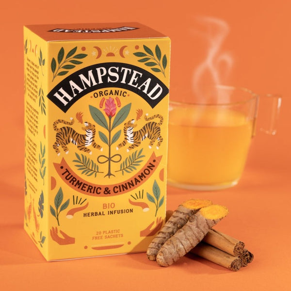 Hampstead Tea Organic Turmeric and Cinnamon Tea - Hampstead Tea - Biodynamic and Organic Teas