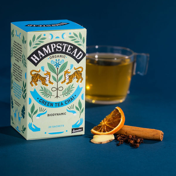 Organic Green Tea Chai Bags - Hampstead Tea